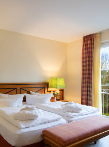 The family-run hotel is decorated in country house style with comfortable rooms.