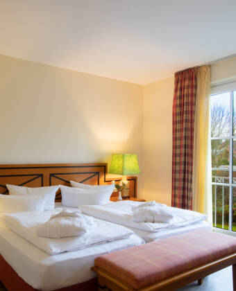 The family-run hotel is decorated in country house style with comfortable rooms.