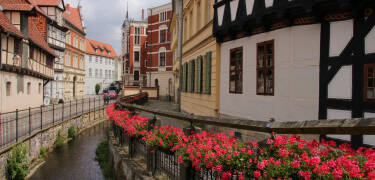 In weniger als 20 Minuten erreichen Sie die mittelalterliche Stadt Quedlinburg, Weltkulturerbe mit etwa 1.300 Fachwerkhäusern.