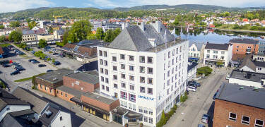 The hotel is located in the heart of the vibrant town Porsgrunn.