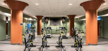 Work up the sweat in the hotel's gym.