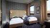 De nydelige værelser er udstyret med behagelige senge og sørger for en god nats søvn