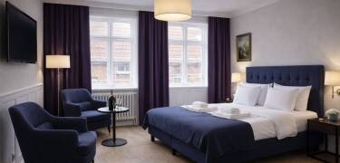 Hotellet tilbyder komfortable værelser med karakter i en flot renoveret bygning.