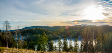 Experience the beautiful scenery of Nordmarkas, which is a short train ride from the hotel.