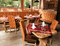 Enjoy traditional Austrian dishes at the hotel.