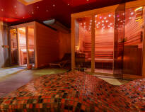 Experience relaxation in the state-of-the-art, modern wellness area.