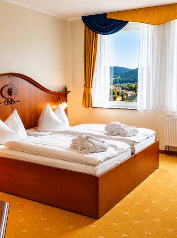 The rooms are cosy, and all have a private bathroom.