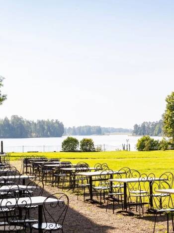 Söderfors Herrgård's riverside setting provides endless opportunities to enjoy the outdoors.