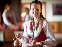 Here you can really experience the traditional Dalarna with the staff dressed in folk costumes