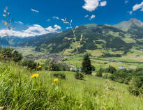 All rooms have a private balcony with a beautiful view of the Hohe Tauern mountains.
