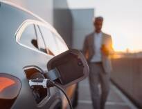 Benefit from complimentary parking, with electric charging points available for a fee.