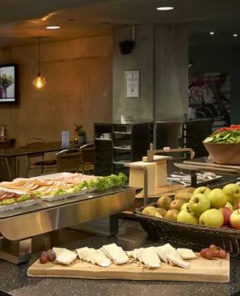 Start the day with a wide selection of breakfast choices.