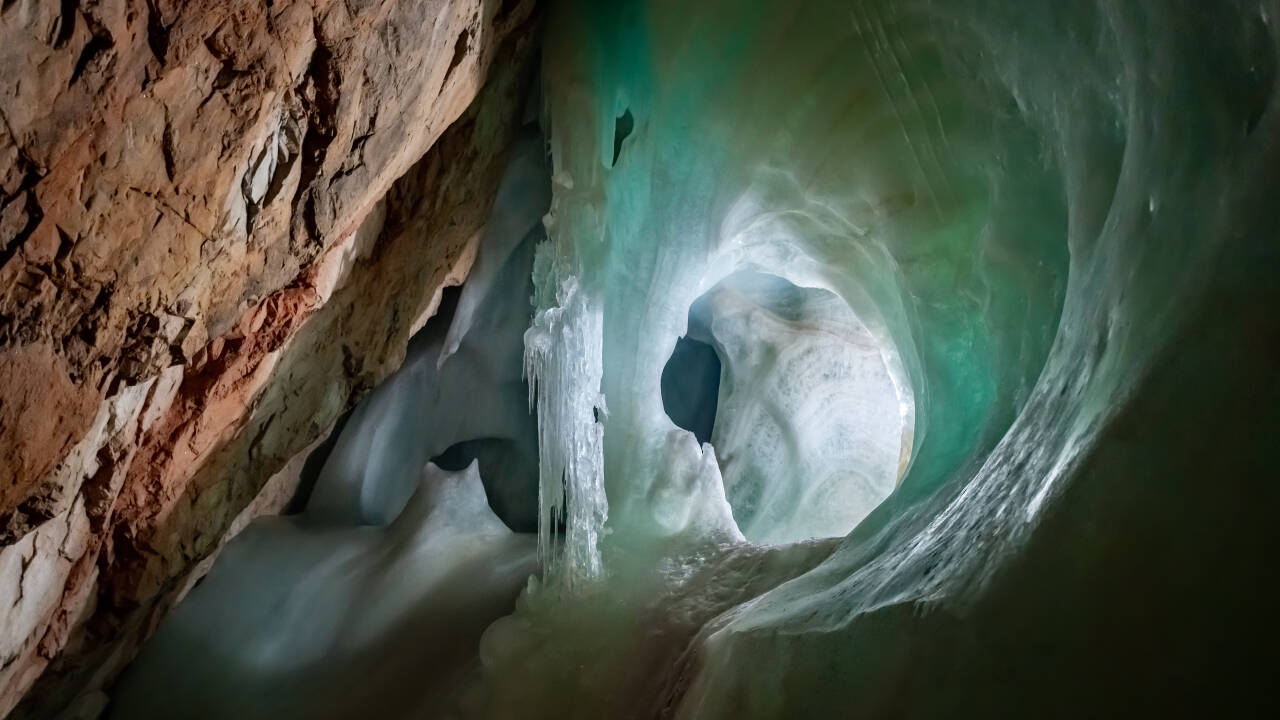 Explore Eisriesenwelt in Werfen, the world’s largest ice cave.
