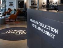 Clarion Collection Magasinet er innredet i en vakker bygning fra 1904 og ligger sentralt i Trelleborg.
