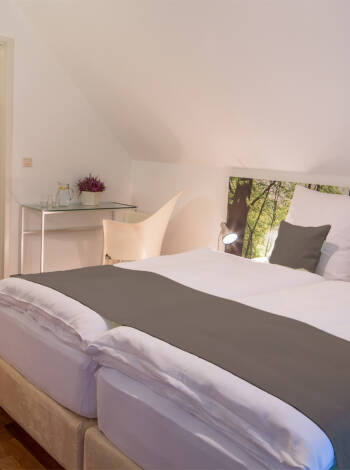 Rummen på Eurostrand Resort är eleganta, bekväma och moderna.