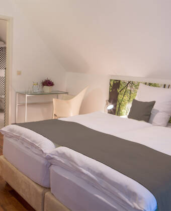 Rummen på Eurostrand Resort är eleganta, bekväma och moderna.