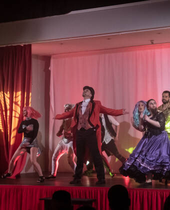 The evening show at the resort features the famous P.T. Barnum as host.