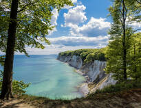 The famous chalk cliffs, 'Kreidelfelsen' are just a few kilometres from the hotel.