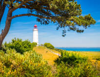 Visit Hiddensee, a beautiful small island located west of Rügen and known for its charming lighthouse.