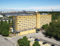 Hotellet är beläget i Malmös Stadionområde, med närhet till Mobilia och Pildammsparken.