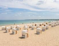 It takes just 35 minutes to drive to Timmendorfer Strand, where you can enjoy a summer day in the beach baskets