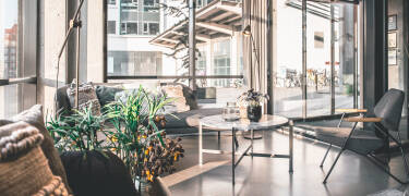 Embrace the elegance of Scandinavian design through the hotel's stylish bar and common areas