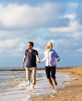 Der Nordseestrand ist nur wenige Kilometer von St. Michaelisdonn entfernt.