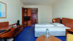 The rooms are spacious and comfortably furnished.