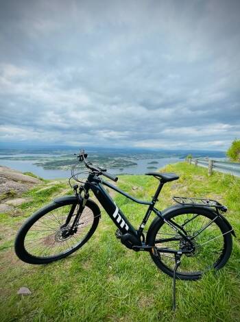 Utforska Krokskogen på hyrda elcyklar.