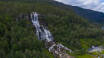 The Tvinnefossen waterfall is well visited and it is an impressive sight.