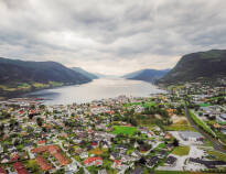 The hotel is located by the North Fjord, known for its picturesque surroundings.