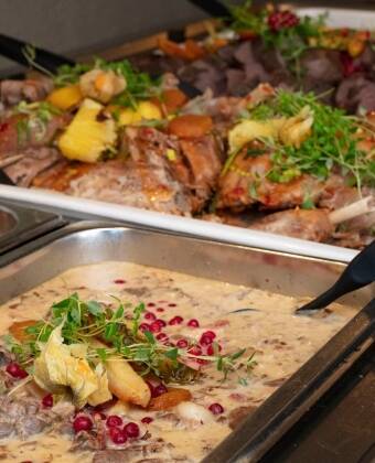 Dinner is included in your stay, so you can look forward to an evening meal after a day outdoors.