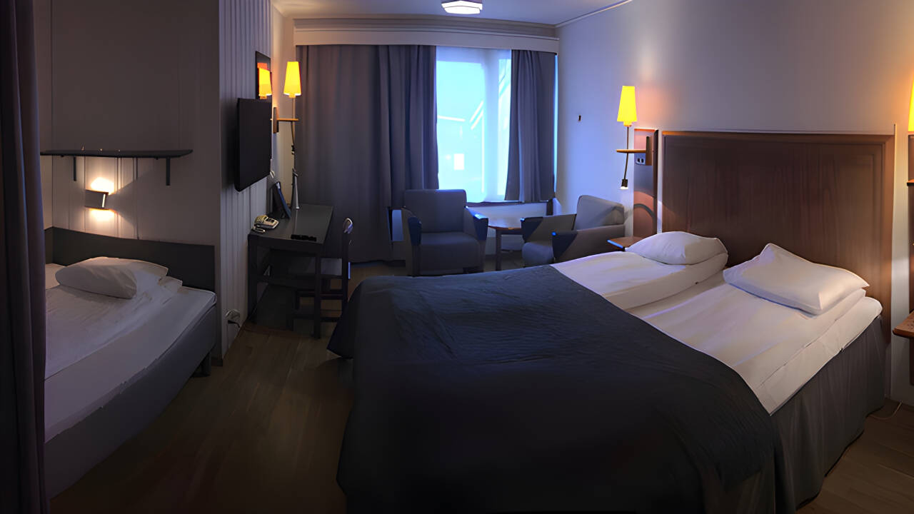 Hotellets værelser er hyggeligt indrettet og tilbyder behagelige rammer under opholdet.