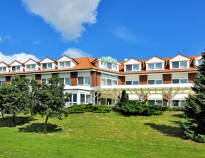 Hotel Trebeltal ligger i rolige omgivelser med en fantastisk udsigt over dalen.