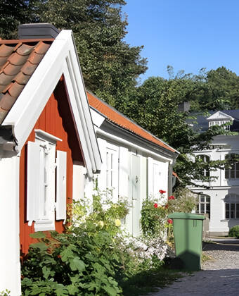 Das Hotel Svanen liegt wunderschön auf Ängö in Kalmar, nur einen kurzen Spaziergang vom schönen Stadtzentrum entfernt.