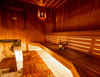 Gjester har også fri tilgang til hotellets sauna.