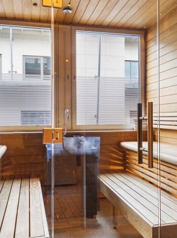 Du har fri tillgång till hotellets bastu och jacuzzi.