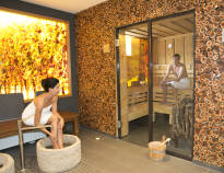 The hotel's own wellness area invites you to relax after an eventful day.
