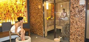 The hotel's own wellness area invites you to relax after an eventful day.