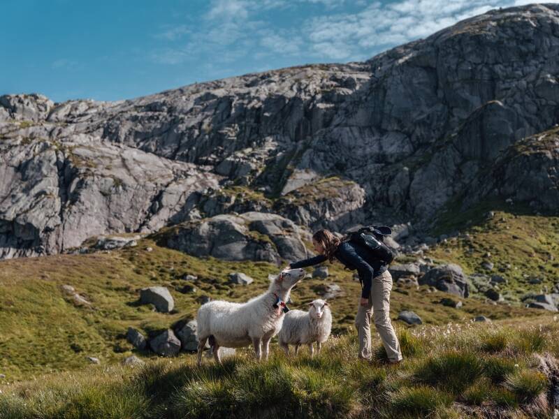 Das Sirdal Høyfjellshotell ist der perfekte Ausgangspunkt für Wanderungen und Naturabenteuer.