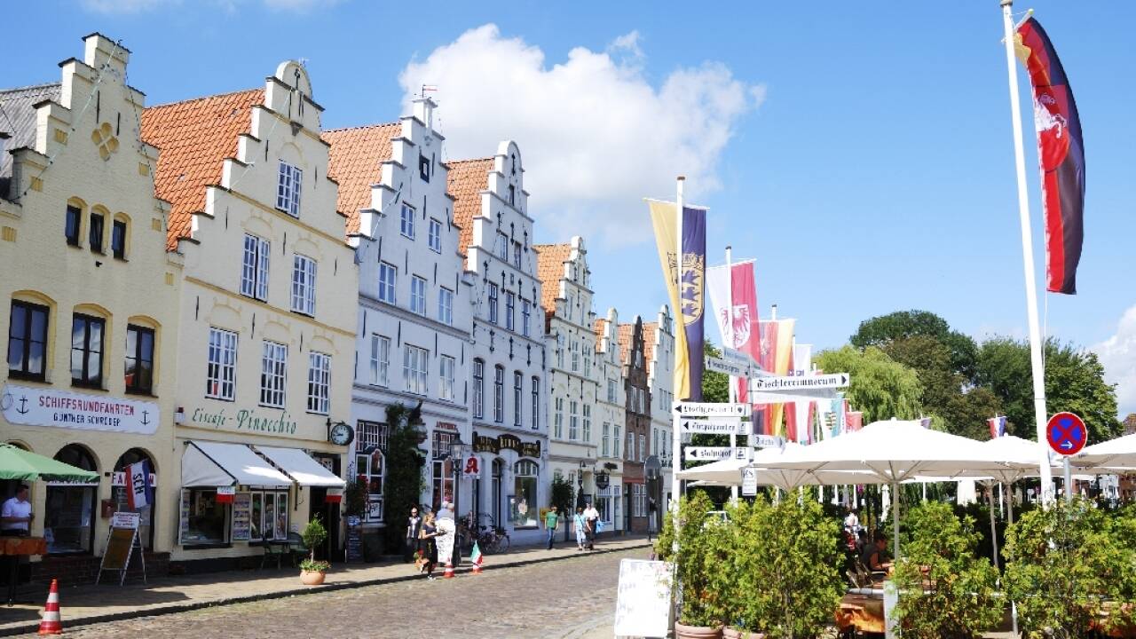 I kort afstand fra hotellet ligger den charmerende byen Friedrichstadt med sine mange kanaler og de fine hus.