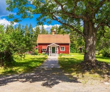 Sykkelutleie med direkte tilgang til tur- og sykkelstier i smålandske omgivelser.