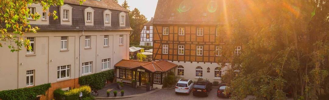 Das Romantik Hotel am Brühl befindet sich in einem denkmalgeschützten Gebäude-Ensemble.