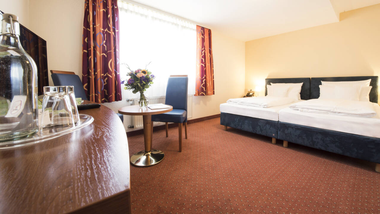 Die Hotelzimmer sind geräumig und modern. Für zusätzlichen Komfort können Sie ein Superior-Zimmer buchen.