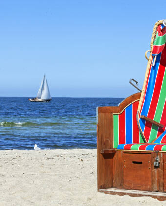 Enjoy a day at the Baltic Sea when the sun shines.