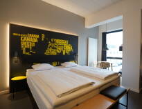 Zleep Hotel Copenhagen Airport har elegant designede værelser, der sikrer et fredeligt ophold.