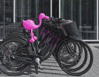 København opleves bedst på cykel, og opholdet inkluderer cykelleje.