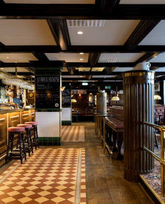Enjoy plenty of good food and drink in the hotel's atmospheric gastropub, The Bishops Arms.