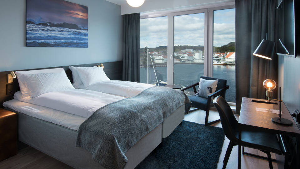 Mandal is Norway's southernmost hotel and it is modern and stylishly decorated.