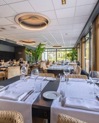 Ein Aufenthalt im Amrâth Berghotel Amersfoort beinhaltet ein Abendessen im Brasserie-Restaurant des Hotels.